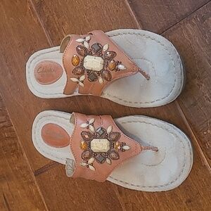 Clarks artisan sandals. Please see pictures for condition. Smoke free home.Size8